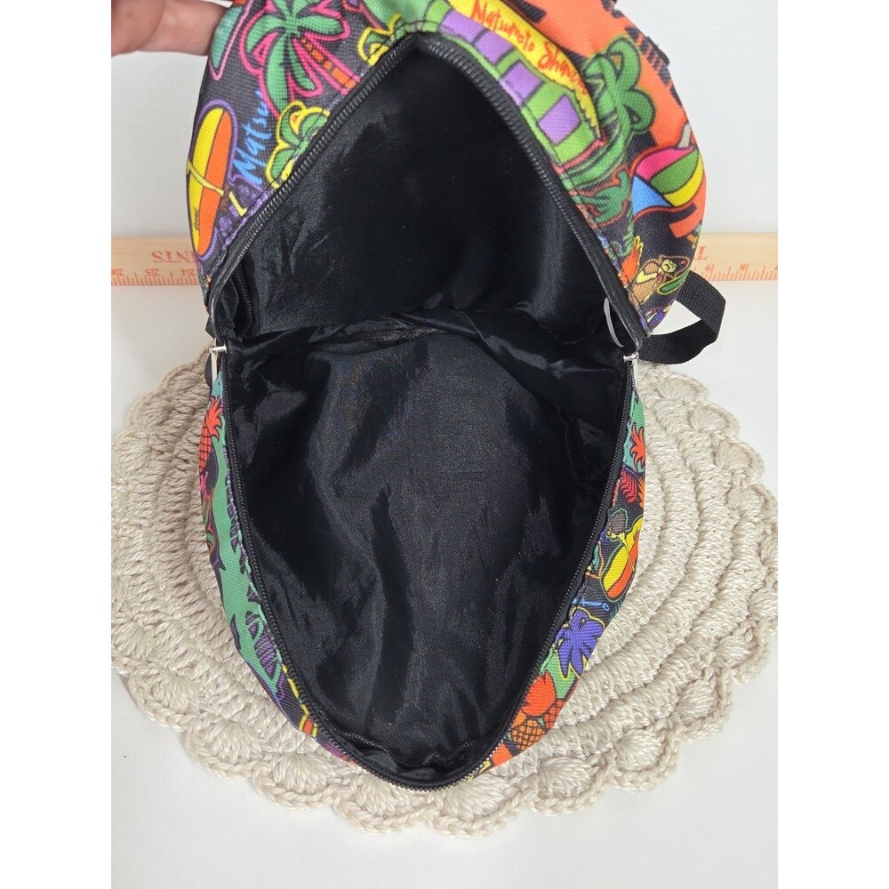 Matsumoto Shave Ice Haleiwa Hawaii Mini Backpack Bag Surf Travel Hippie GUC ** - Picture 10 of 12